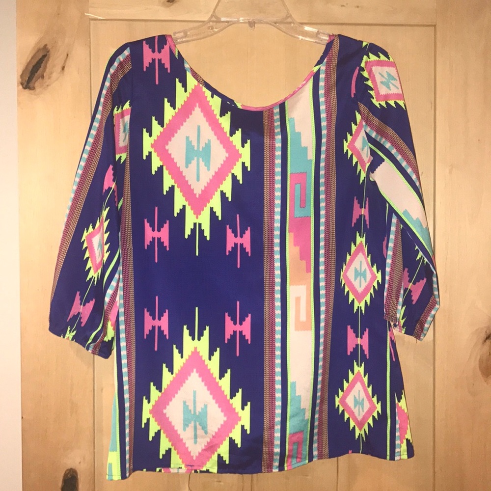 Tribal Print Top